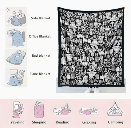 SoftCanvas DIY Coloring Blanket