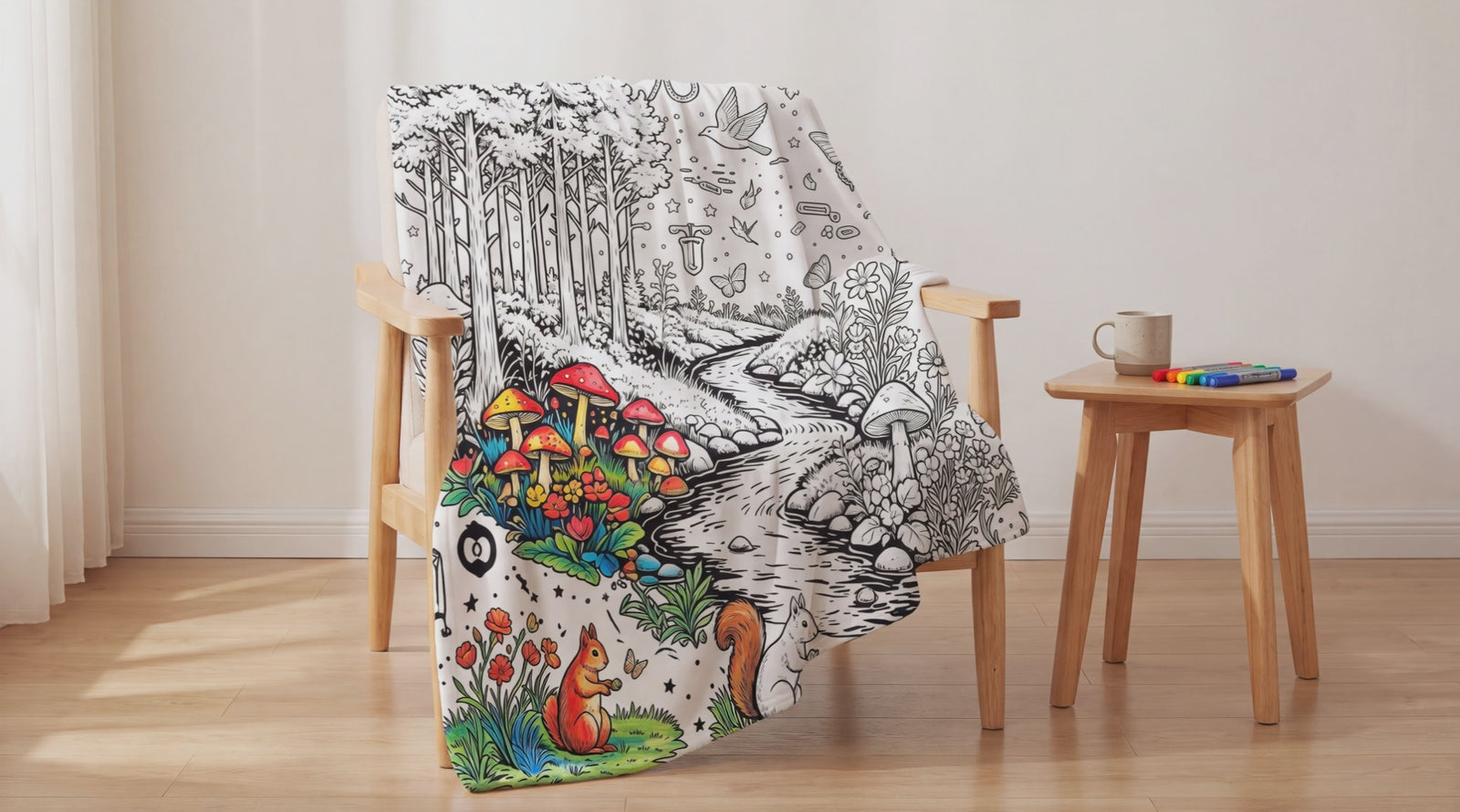 SoftCanvas coloring blanket
